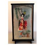 BR2 - Geisha Figurine in Glass Display Case
