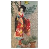 BR2 - Geisha Figurine in Glass Display Case