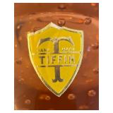 BR2 - Tiffin Controlled Bubble Apple Paperweight