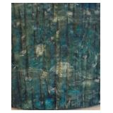 BR2 - Vintage Malachite Stone Jar with Brass Rim