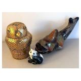 BR2 - Bird, Fish & Panda Bear Decor Set