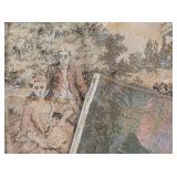 BR2 - Vintage Tapestry - Garden Scene With Figures