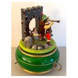 BR2 - Erzgebirge Music Box - Alpine Scene with Hunter and Village