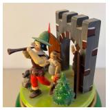 BR2 - Erzgebirge Music Box - Alpine Scene with Hunter and Village