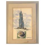 BR2 - High Tower Riser #4 Unframed Print by R. Rapson