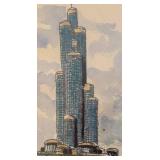 BR2 - High Tower Riser #4 Unframed Print by R. Rapson