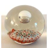 BR2 - Murano Millefiori Art Glass Paperweight