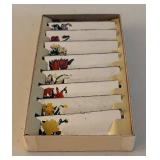 BR2 - Vintage Floral Mirrored Place Cards - Reusable