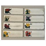 BR2 - Vintage Floral Mirrored Place Cards - Reusable