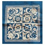 BR2 - Blue Floral Tapestry Wall Hanging
