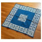 BR2 - Blue Floral Tapestry Wall Hanging