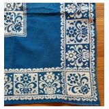 BR2 - Blue Floral Tapestry Wall Hanging