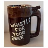 BR2 - Two Vintage Beer Steins with Whistles