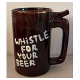BR2 - Two Vintage Beer Steins with Whistles