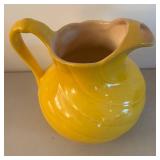 BR2 - Vintage Red Wing Pottery Pitcher with Yellow Glaze