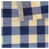 BR2 - Axeco Runner Rug - Blue & White Checker