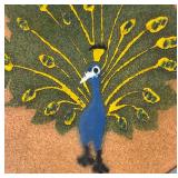 BR2 - Annemarie Davidson Peacock Enamel Plate & Paperweight