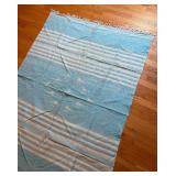 BR2 - Blanket - Vintage Blue & White Striped