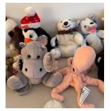 BR2 - Coca-Cola Plush Bean Bags - 1999 Collectible Assorted Animals