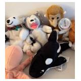 BR2 - Coca-Cola Plush Bean Bags - 1999 Collectible Assorted Animals