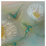 BR2 - Michael Higgins Thistledown Glass Serving Dish - MCM Mid-Century Modern