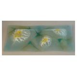 BR2 - Michael Higgins Thistledown Glass Serving Dish - MCM Mid-Century Modern