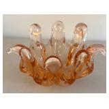 BR2 - Set of Three Pretty Pink Pinched Dishes