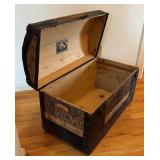 BR1 - Antique Storage Chest with Damask Panels