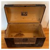 BR1 - Antique Storage Chest with Damask Panels