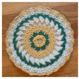 BR2 - Five Vintage Crocheted Doily Decor with Lovely Colorways