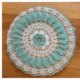 BR2 - Five Vintage Crocheted Doily Decor with Lovely Colorways