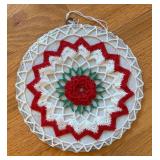 BR2 - Five Vintage Crocheted Doily Decor with Lovely Colorways