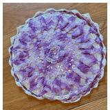 BR2 - Five Vintage Crocheted Doily Decor with Lovely Colorways