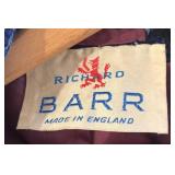 BR1 - Vintage Richard Barr of England Navy Tweed Coat