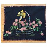 BR2 - Vintage  Embroidered Table Decor