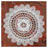 BR2 - Vintage Framed Crochet Doily