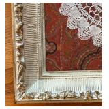 BR2 - Vintage Framed Crochet Doily