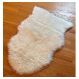 BR2 - Carvapet Plush White Rug - Soft Faux Fur Rug