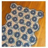 BR2 - Petite Vintage Crochet Afghan with Hex Flower Pattern
