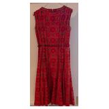 BR1 - Siam Boutique Vintage Red Floral Dress - Size 10