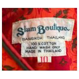 BR1 - Siam Boutique Vintage Red Floral Dress - Size 10