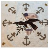 BR2 - Patriotic Quilt - Eagle, Flag & Anchor Motif