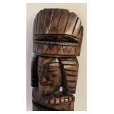 BR1 - Aztec Totem Carving - Vintage Wooden Sculpture