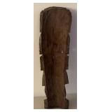 BR1 - Aztec Totem Carving - Vintage Wooden Sculpture