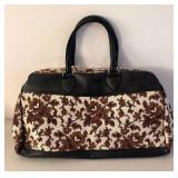 BR2 - Vintage Needlepoint Handbag - Brown/Beige Floral
