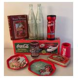 BR1 - Coca-Cola 2000 Holiday Helicopter Carrier with Metal Trays, Glassware and More