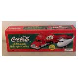 BR1 - Coca-Cola 2000 Holiday Helicopter Carrier with Metal Trays, Glassware and More
