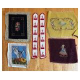BR1 - Vintage Needlepoint & Knit Wall Hangings