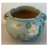 BR2 - Vintage Petite Roseville White Rose Jardinere Planter