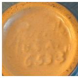 BR2 - Vintage Petite Roseville White Rose Jardinere Planter